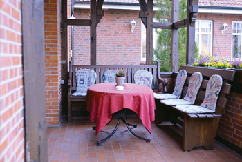 Biergarten - im Gasthaus Over